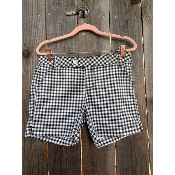 d. jeans Pants - d. jeans New York Black White Gingham Checkered Shorts Women's Size‎ 6